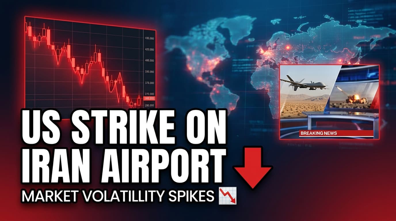 US Strike on Iran Airport Raises Ceasefire Fears, Spurs Market Volatility