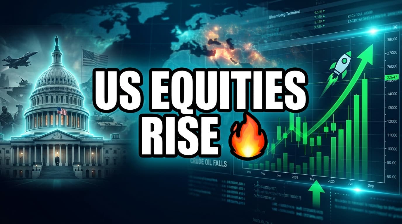 US Equities Rise, Crude Oil Falls Amid Washington's Iran Strikes