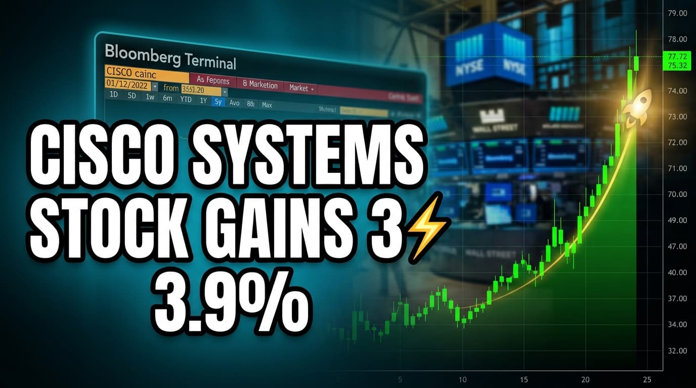 Cisco Systems Stock Gains 3.9% Despite Overvaluation Warning