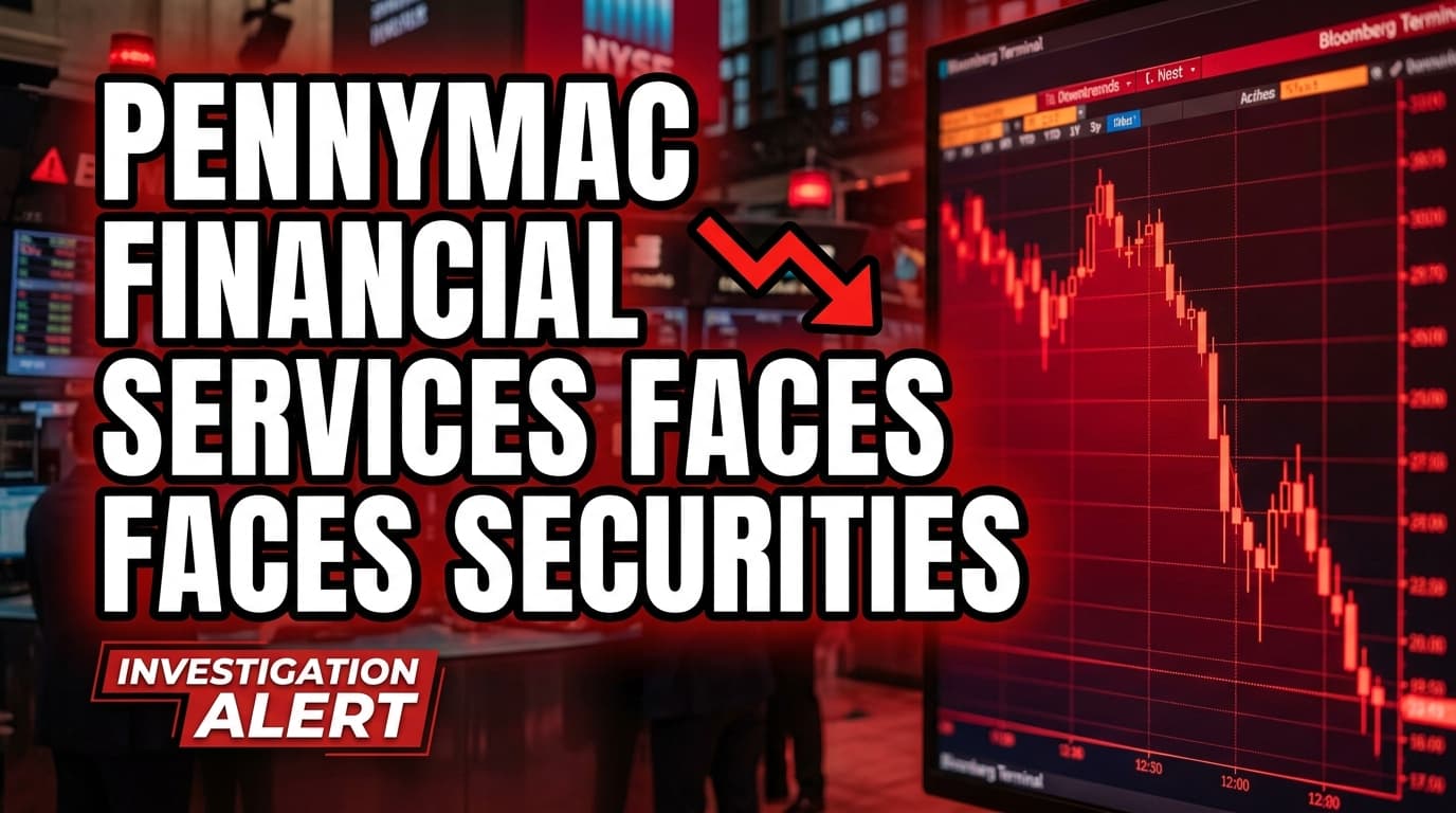 PennyMac Financial Services Faces Securities Class Action Investigation