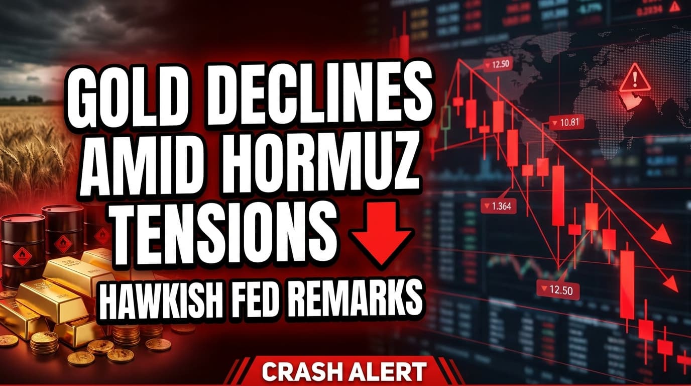 Gold Declines Amid Hormuz Tensions and Hawkish Fed Remarks