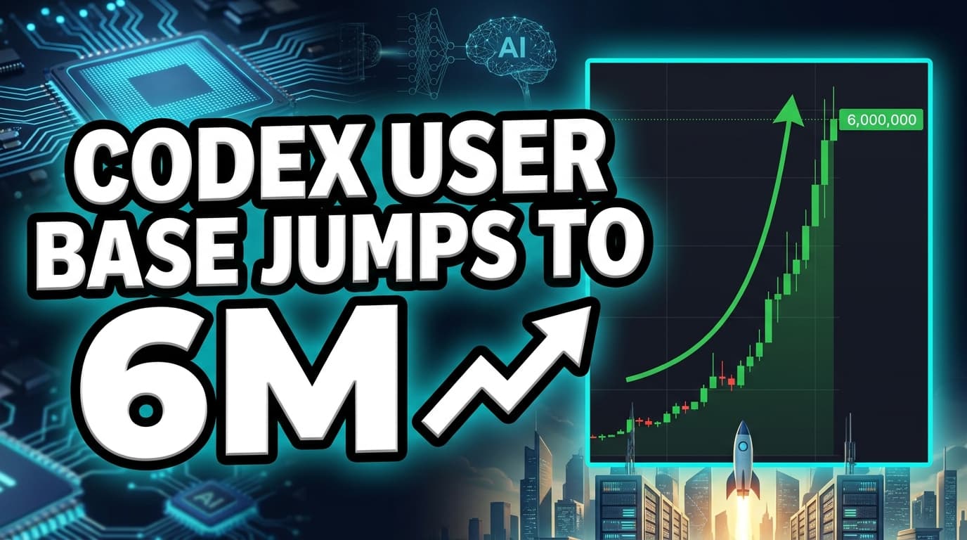 Codex User Base Jumps to 6 Million, Outpacing Claude Code