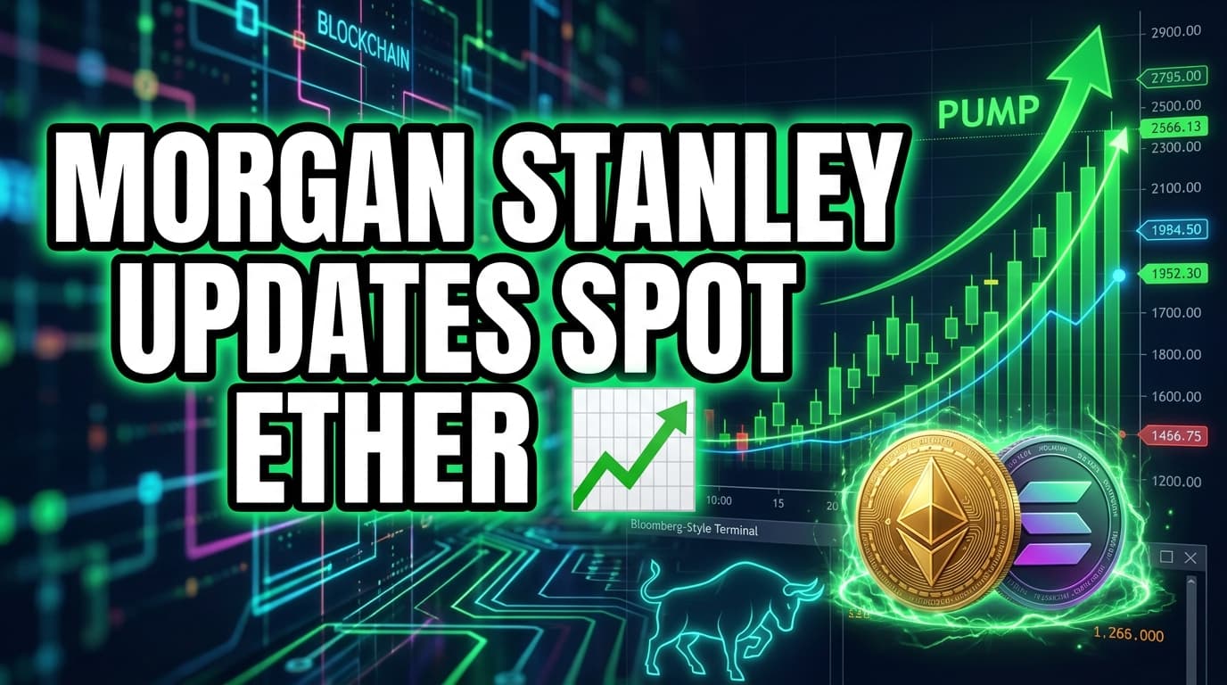 Morgan Stanley Updates Spot Ether, Solana ETF Filings with Coinbase Custody