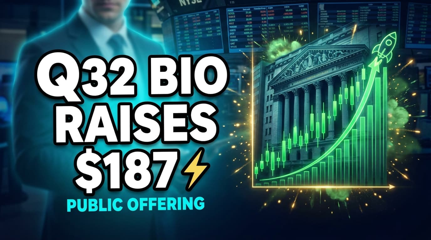 Q32 Bio Raises $187.6 Million in Public Offering
