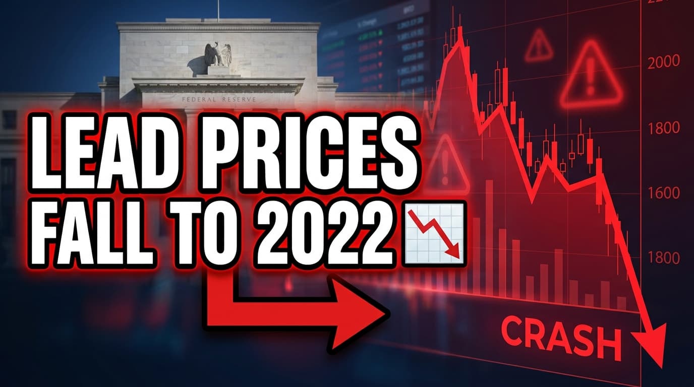 Lead Prices Fall to 2022 Lows on Record LME Stockpiles