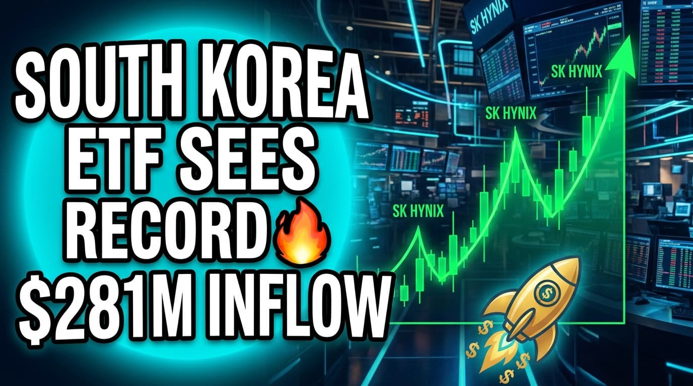 South Korea ETF Sees Record $281 Million Inflow Driven by SK Hynix Demand