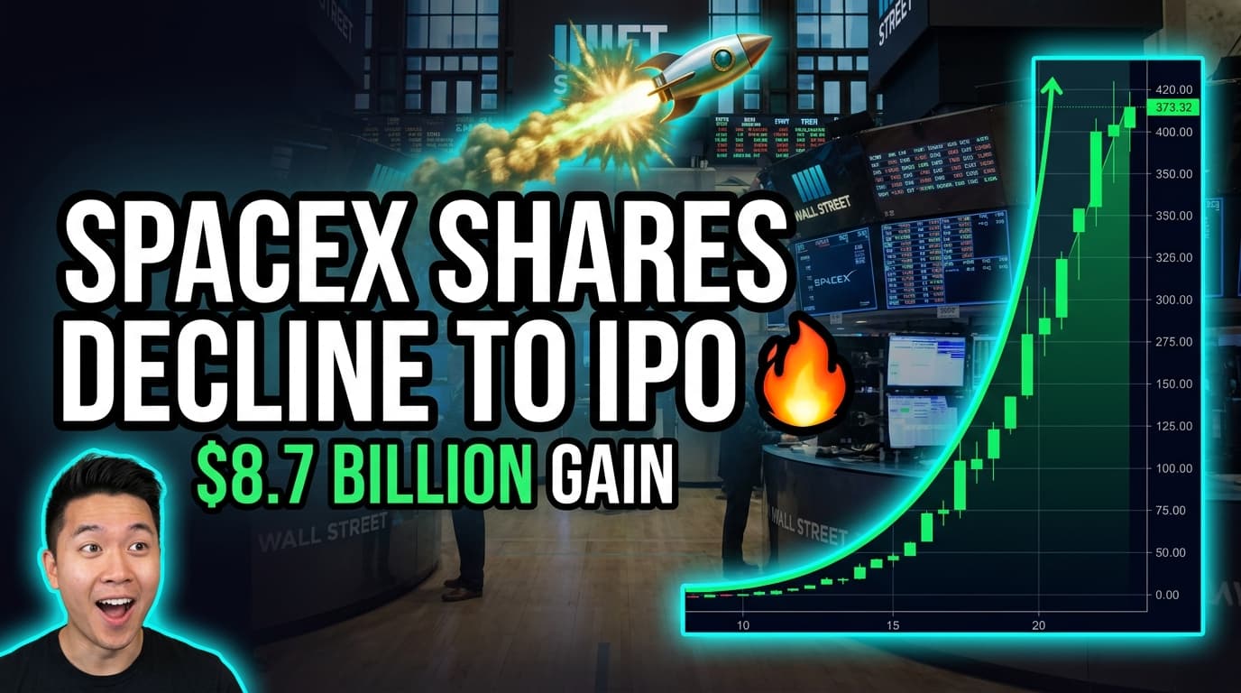 SpaceX Shares Decline to IPO Price, Short Sellers Gain $8.7 Billion
