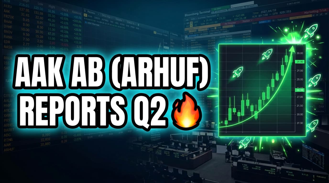 AAK AB (ARHUF) Reports Q2 2026 Earnings Call Transcript