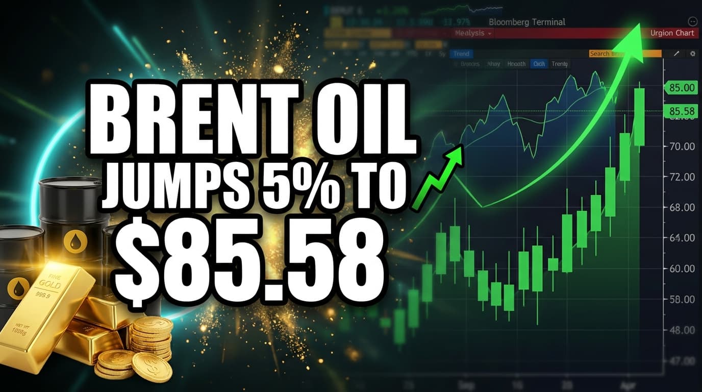 Brent Oil Jumps 5% to $85.58 Amid Iran-US Tensions, Hormuz Disruption