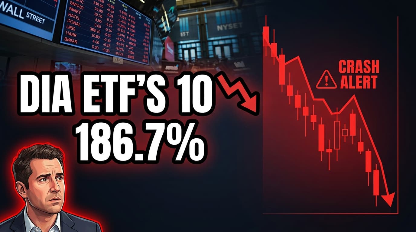 DIA ETF's 10-Year Performance Masks $128K Hidden Cost Despite 186.7% Return