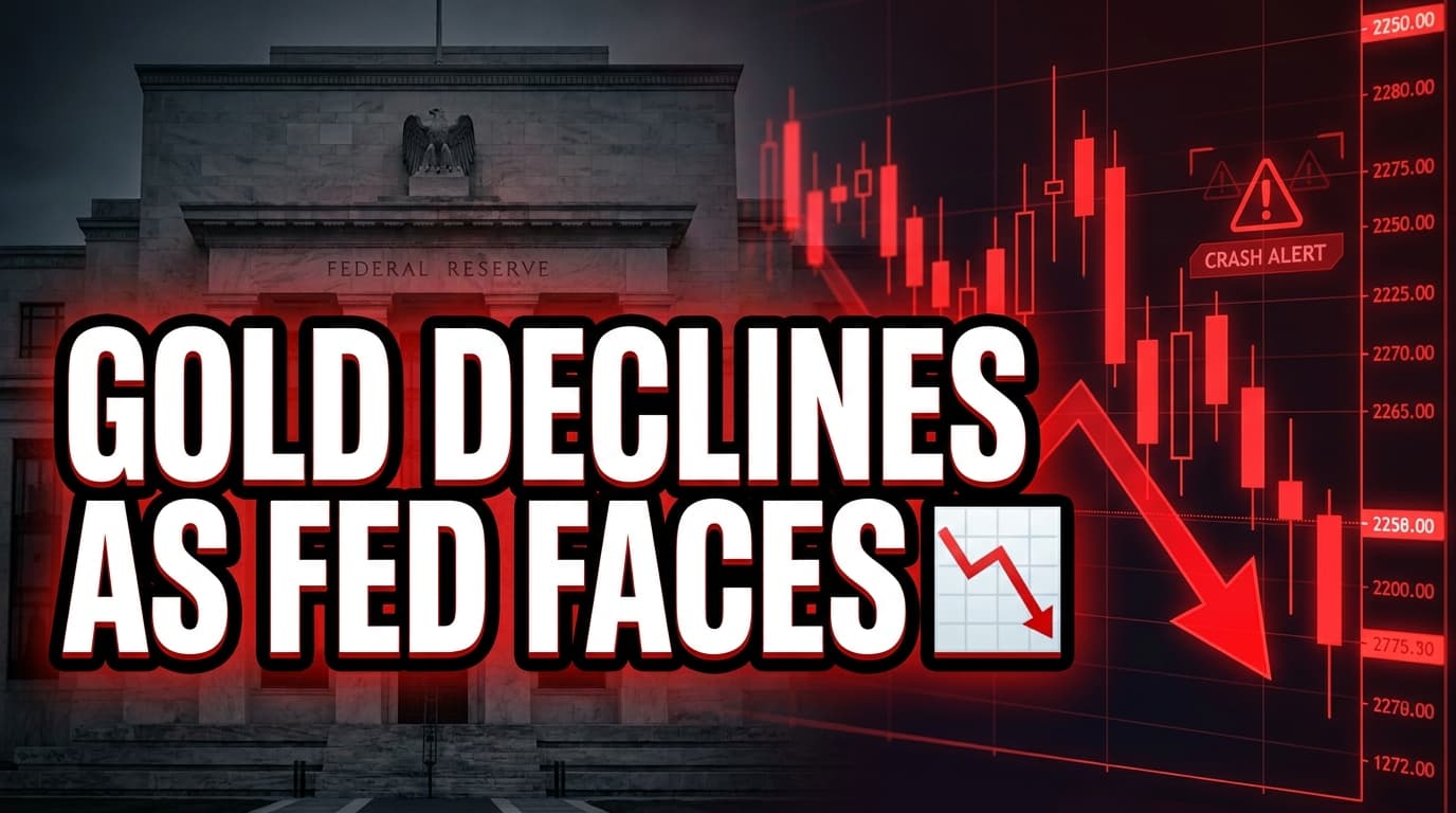 Gold Declines as Fed Faces Rate Hike Pressure Amid US-Iran Conflict