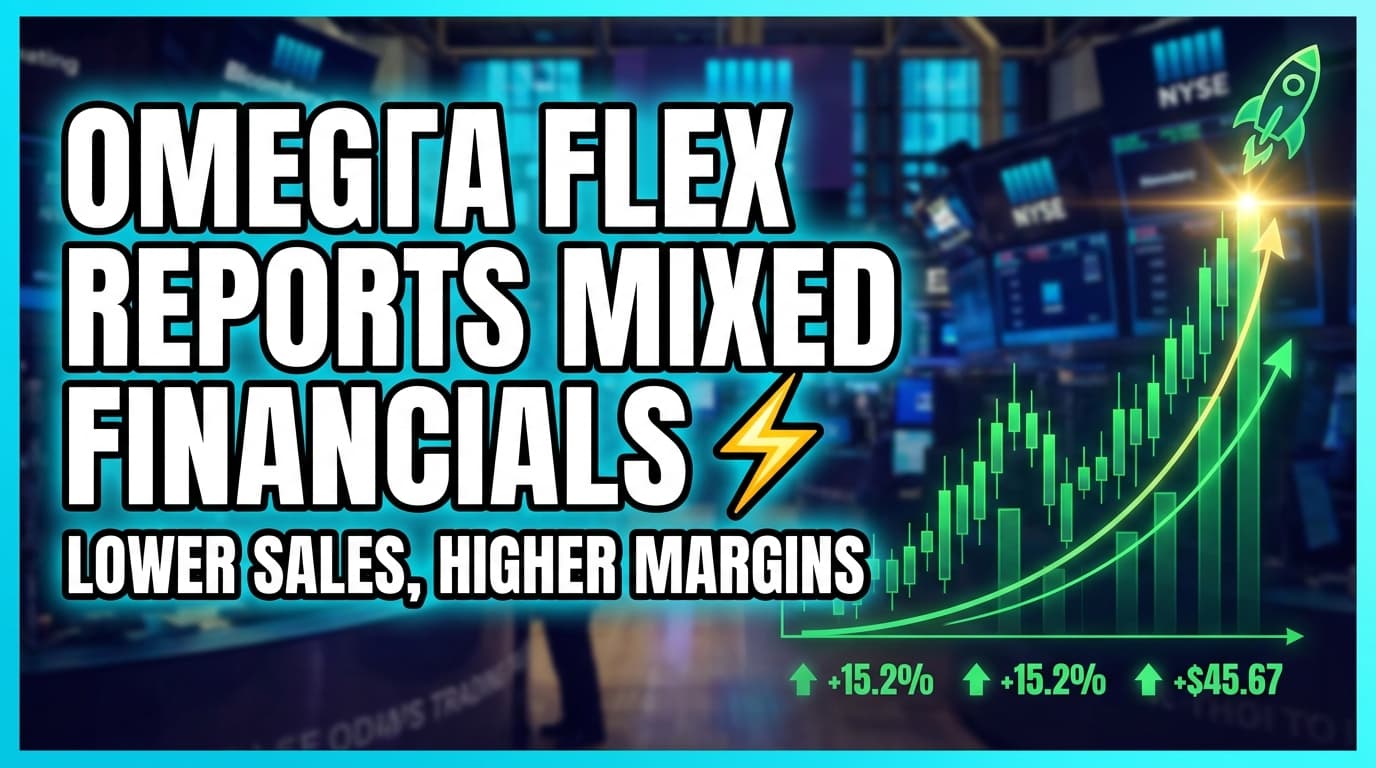 Omega Flex Reports Mixed Financials With Lower Sales, Higher Margins