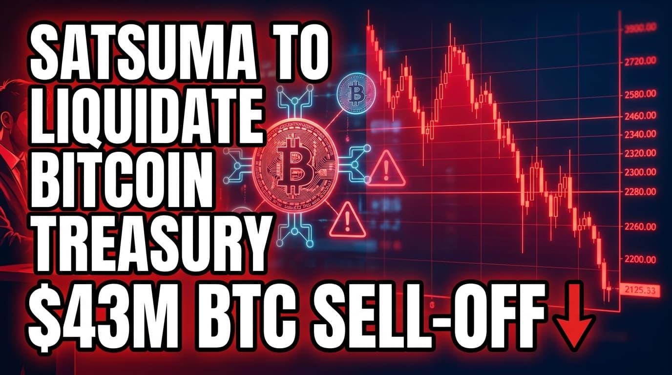 Satsuma to Liquidate Bitcoin Treasury, Sell $43 Million in BTC