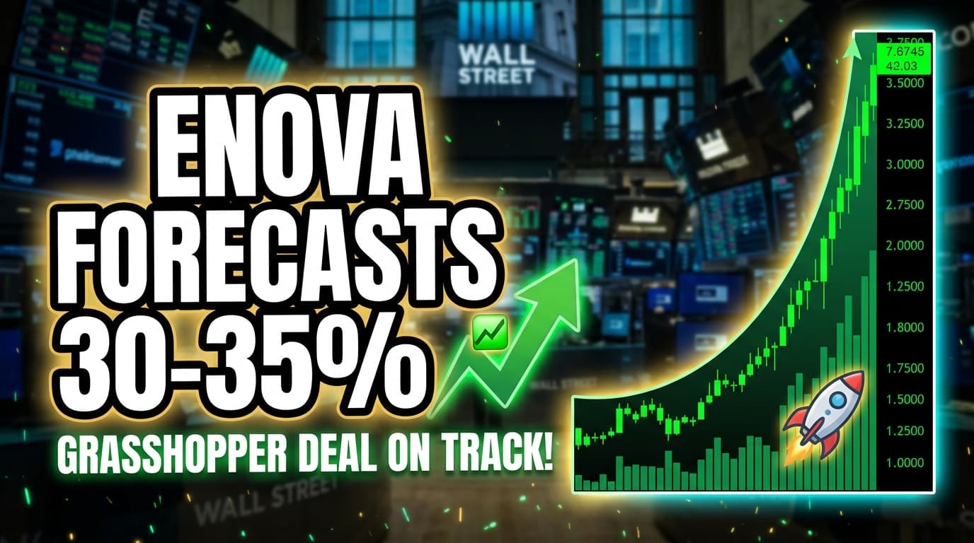 Enova Forecasts 30-35% Adjusted EPS Growth, Grasshopper Deal on Track