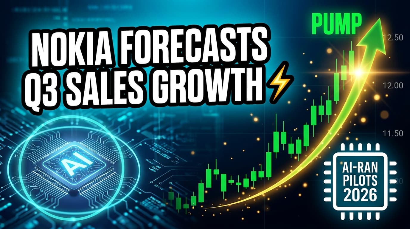 Nokia Forecasts Q3 Sales Growth, Plans AI-RAN Pilots by 2026
