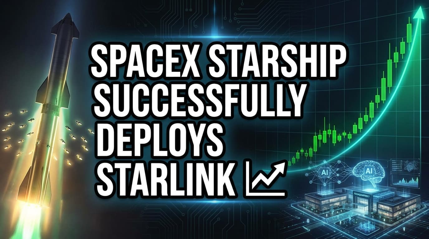 SpaceX Starship Successfully Deploys Starlink Satellites in Test Flight
