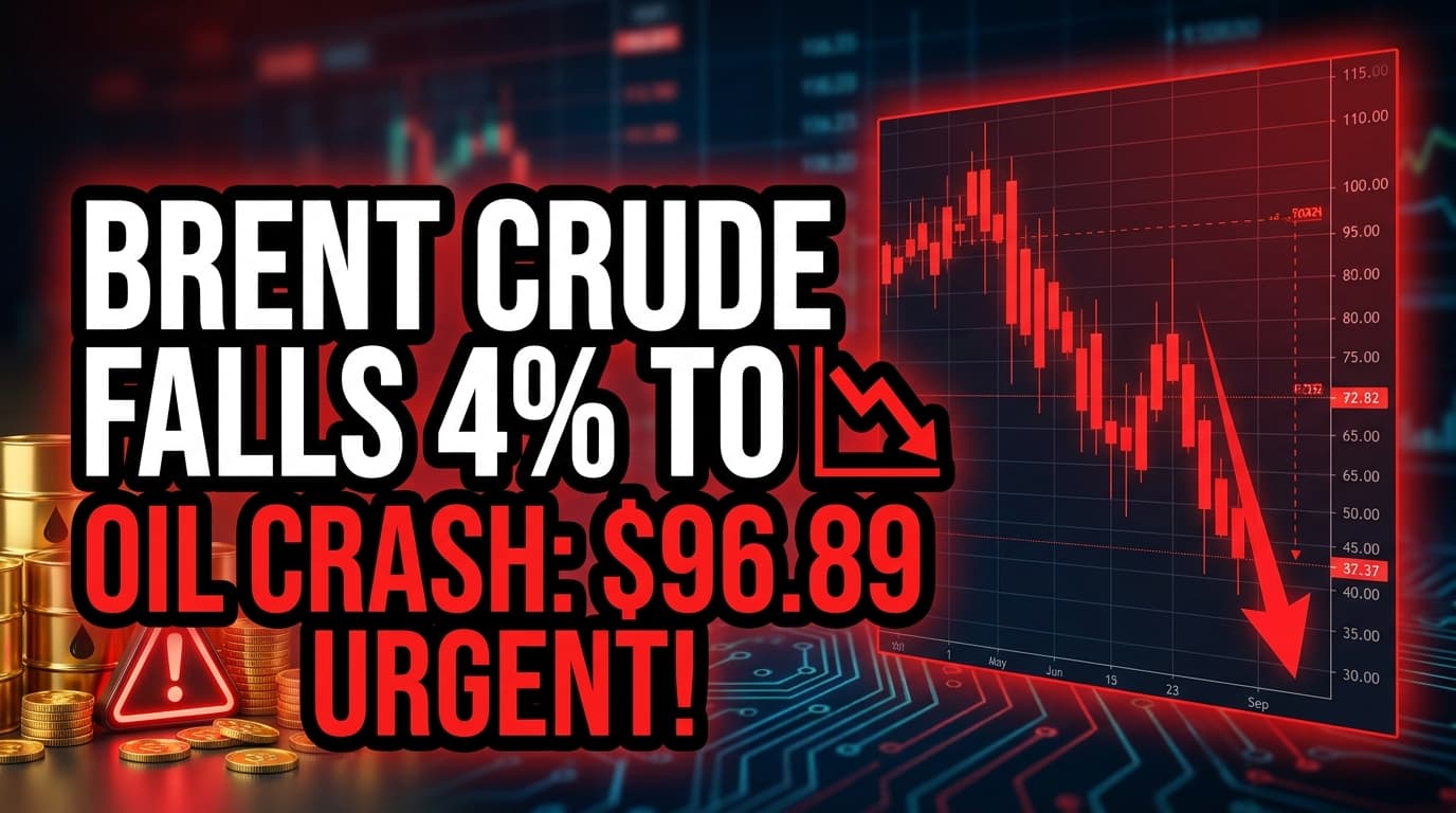 Brent Crude Falls 4% to $96.89 as Risk Premium Unwinds