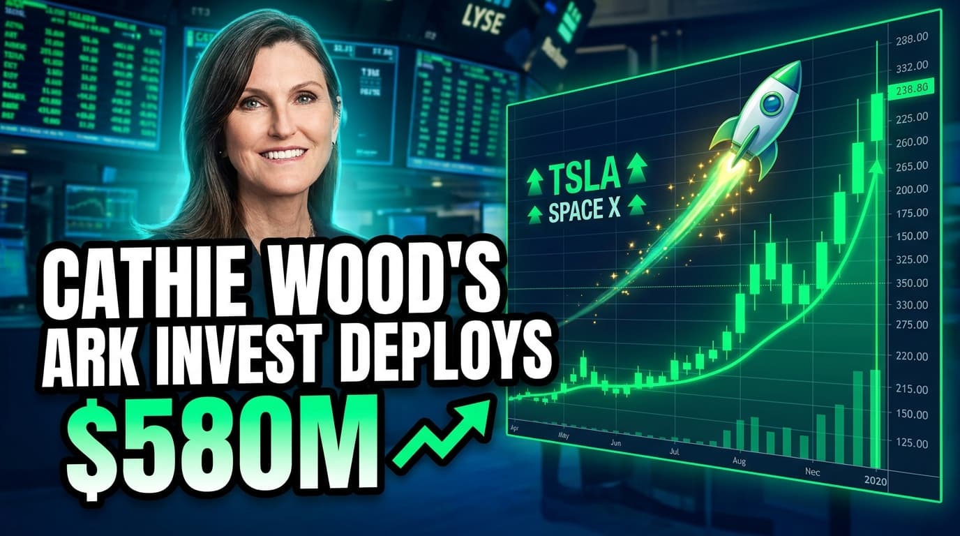 Cathie Wood's ARK Invest Deploys $580M into Tesla, SpaceX as Top AI Picks