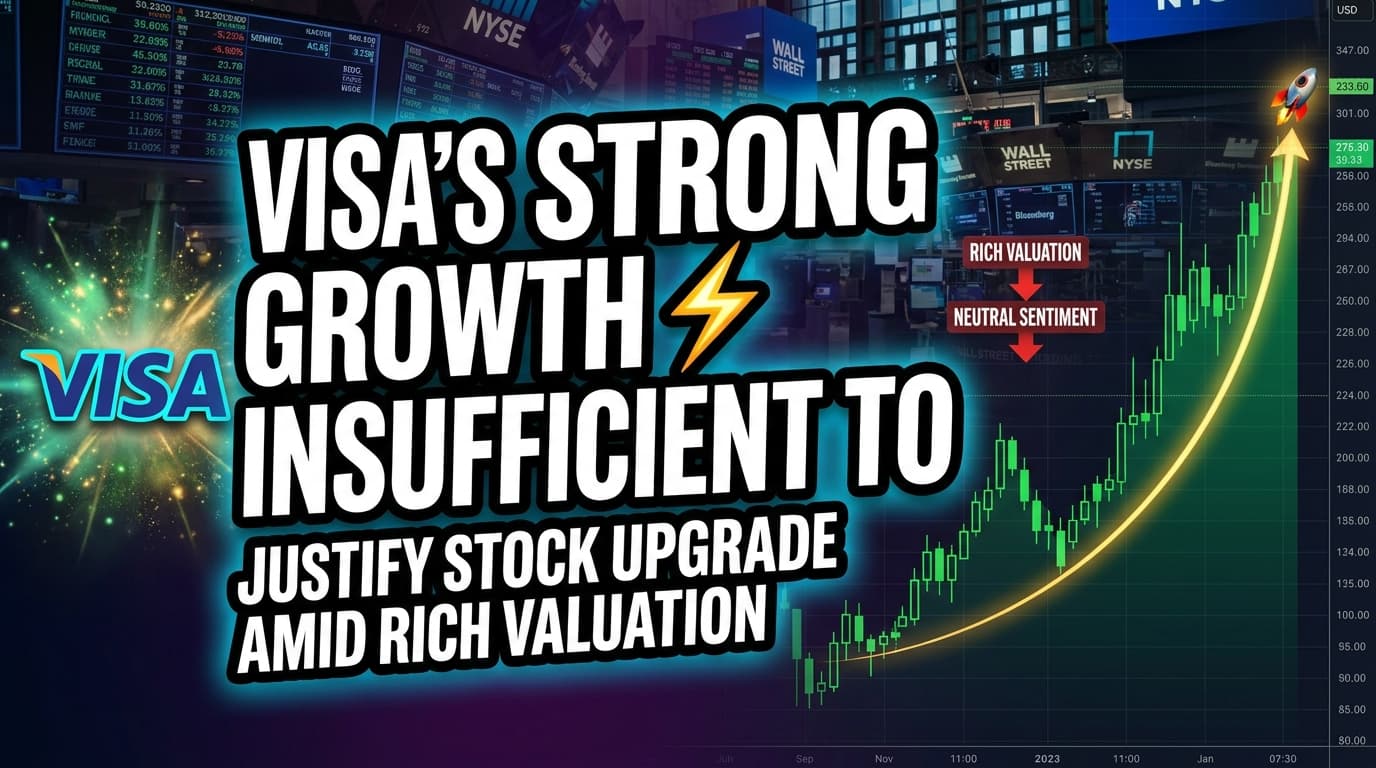 Visa's Strong Growth Insufficient to Justify Stock Upgrade Amid Rich Valuation