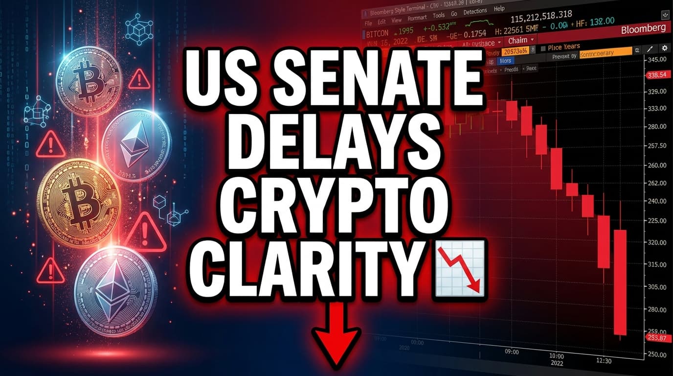 US Senate Delays Crypto Clarity Act, Raising Regulatory Uncertainty