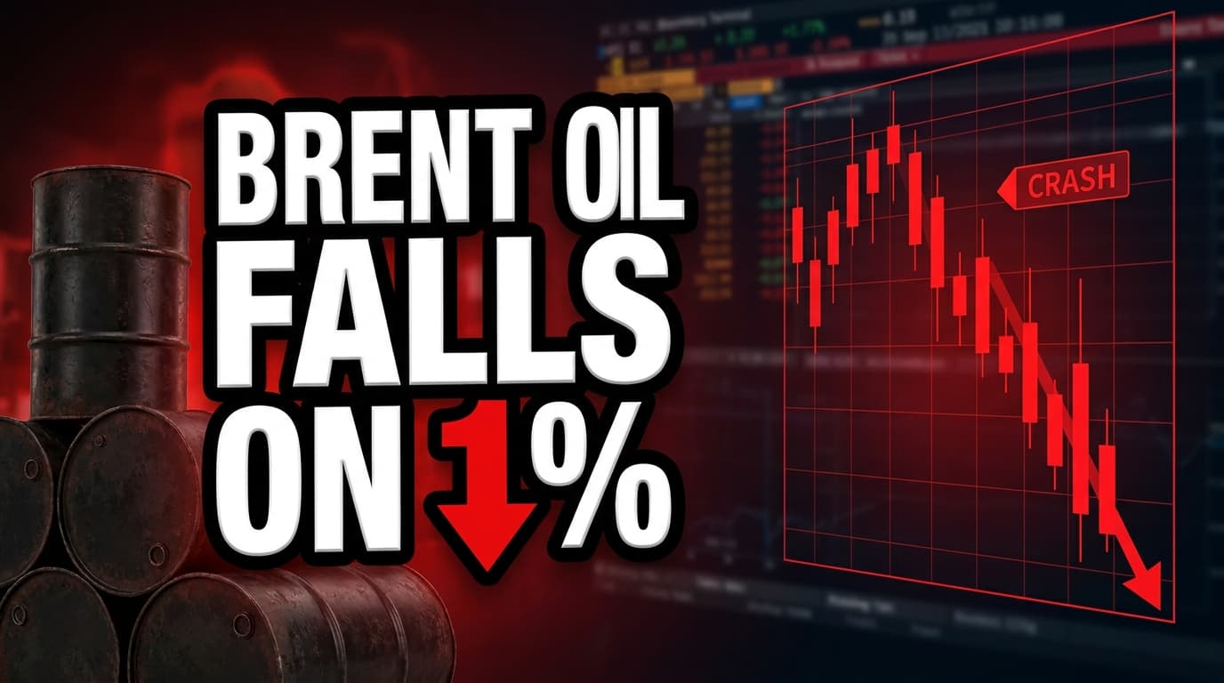 Brent Oil Falls 1% on EV Adoption, IEA Surplus Forecast