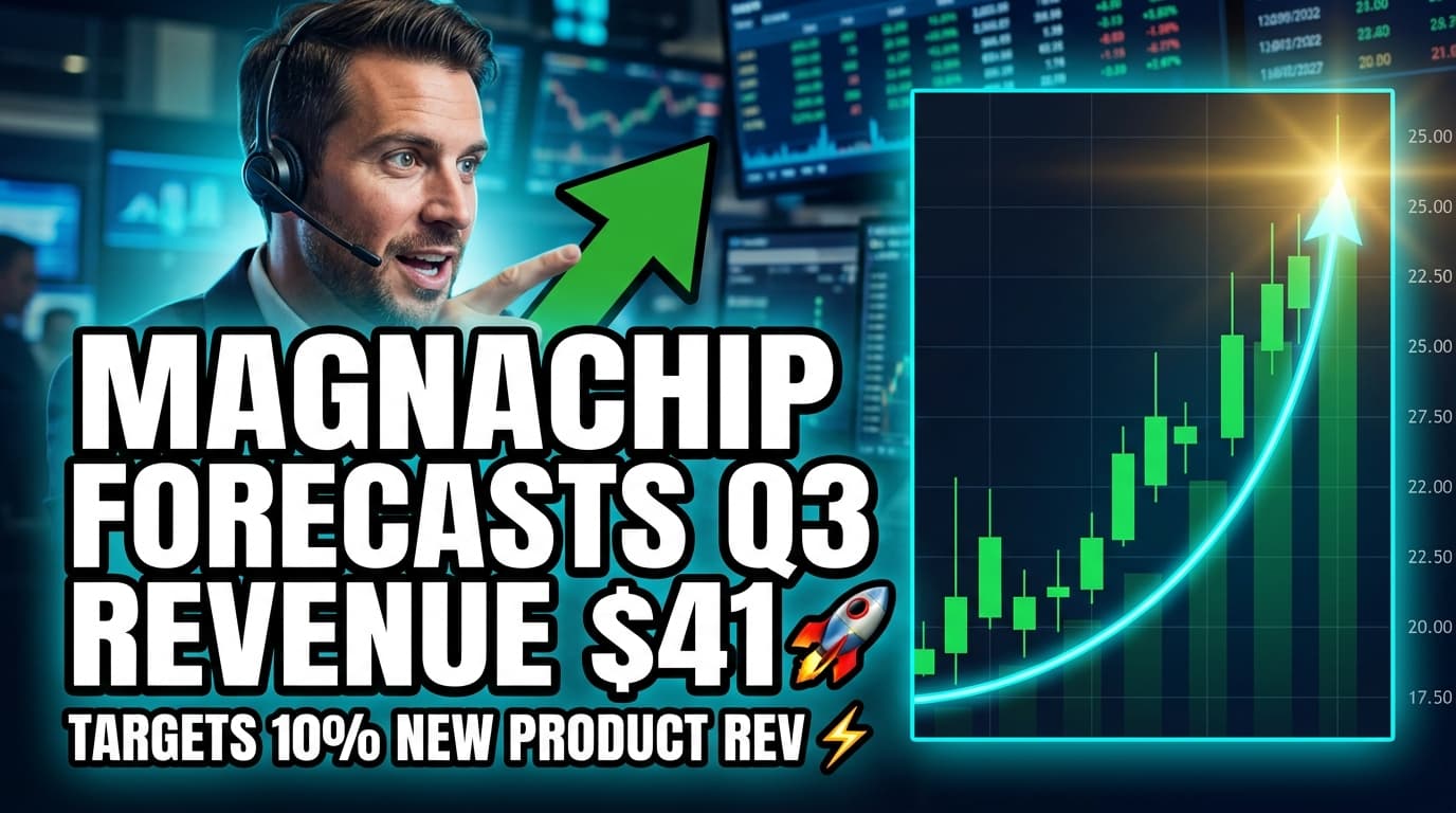 Magnachip Forecasts Q3 Revenue $41.5M-$45.5M, Targets 10% New Product Revenue by Q4 2026