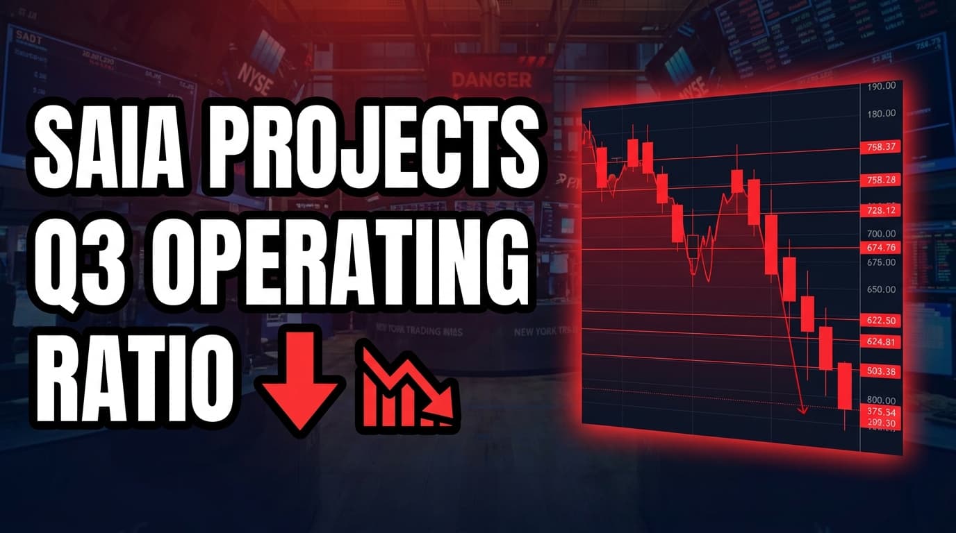 Saia Projects Q3 Operating Ratio Degradation Amid GRI and REV Rollout