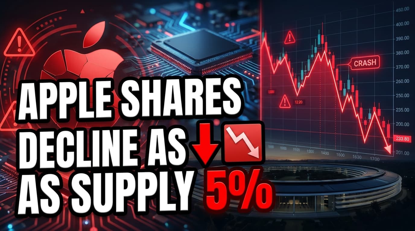 Apple Shares Decline as Supply Shortages Impact Sales Forecast