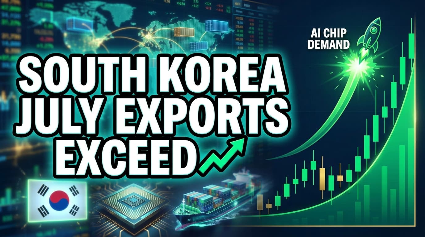 South Korea July Exports Exceed Forecasts Driven by AI Chip Demand