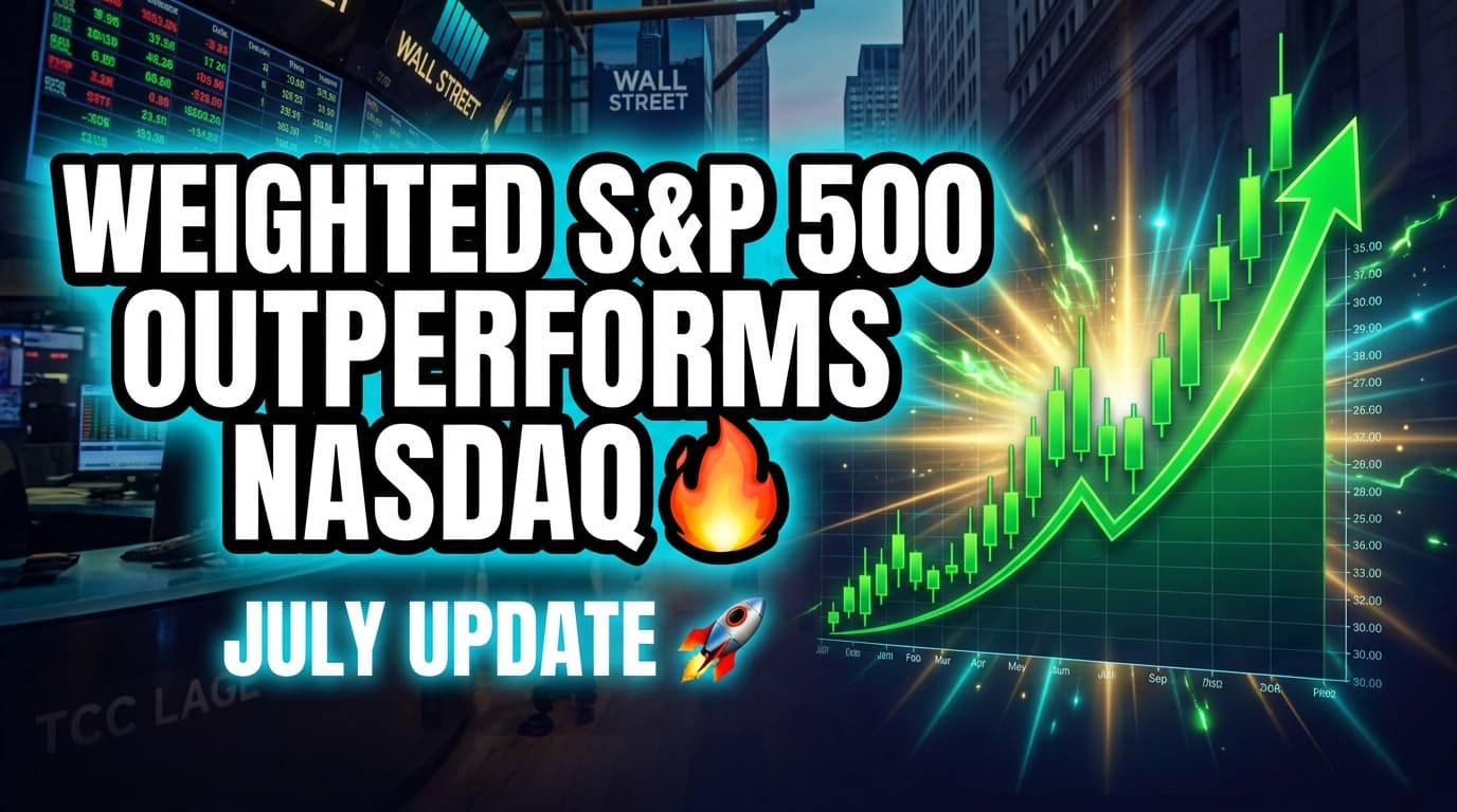 Equal-Weighted S&P 500 Outperforms Nasdaq-100 in July Amid Tech Selloff