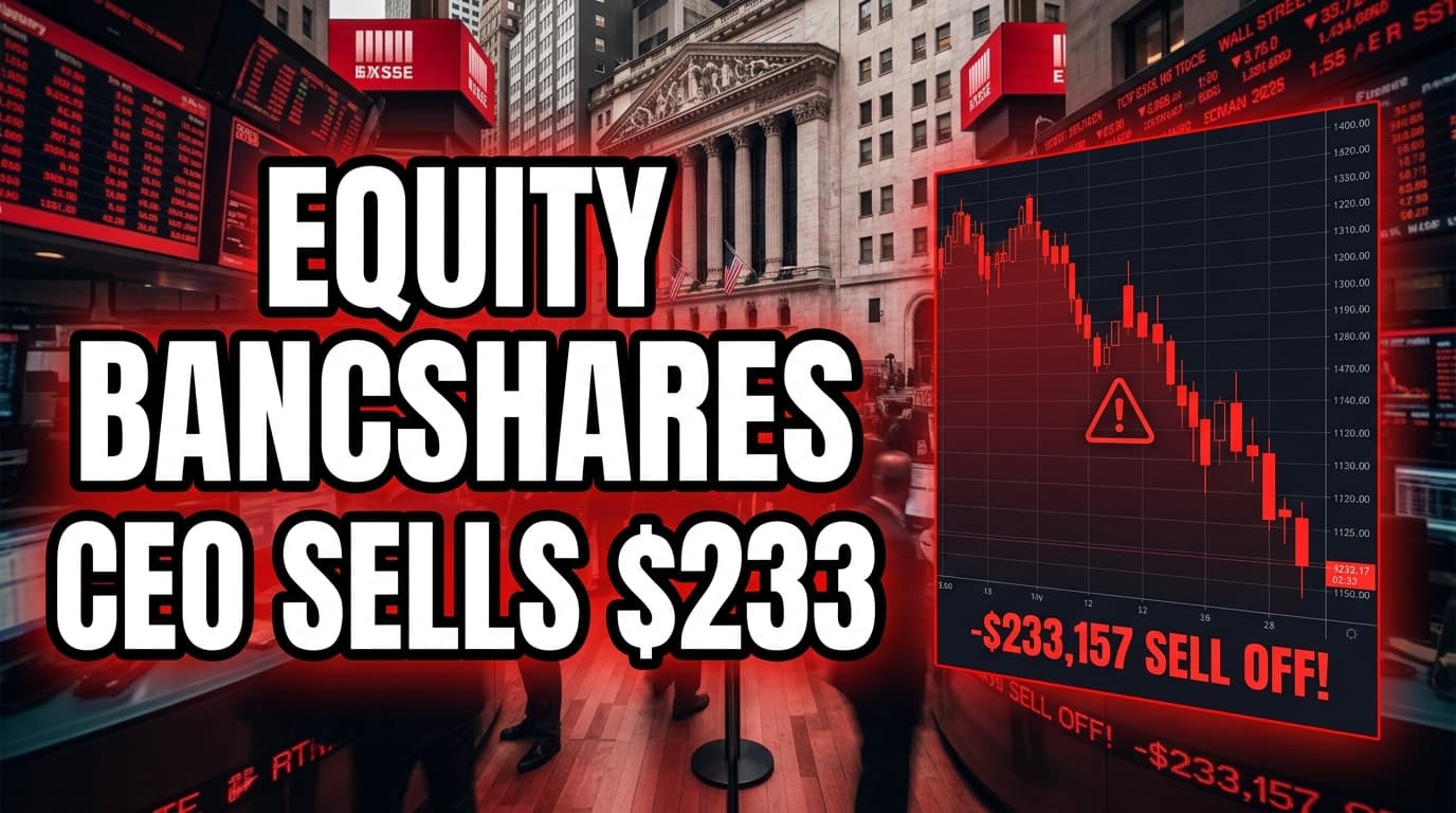 Equity Bancshares CEO Sells $233,157 in Common Stock