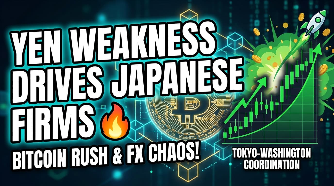 Yen Weakness Drives Japanese Firms to Bitcoin, Prompting Tokyo-Washington FX Coordination