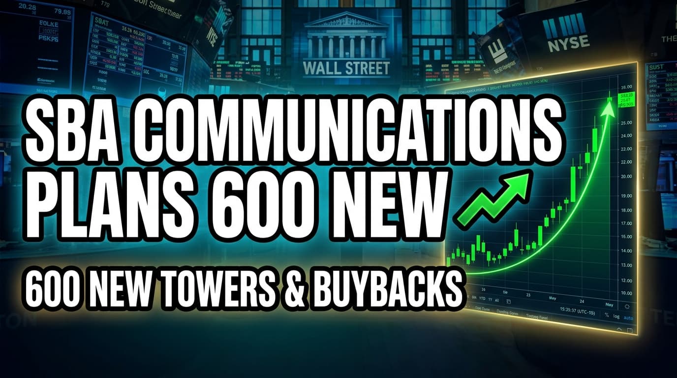 SBA Communications Plans 600 New Towers, Resumes Buybacks in H2 2026