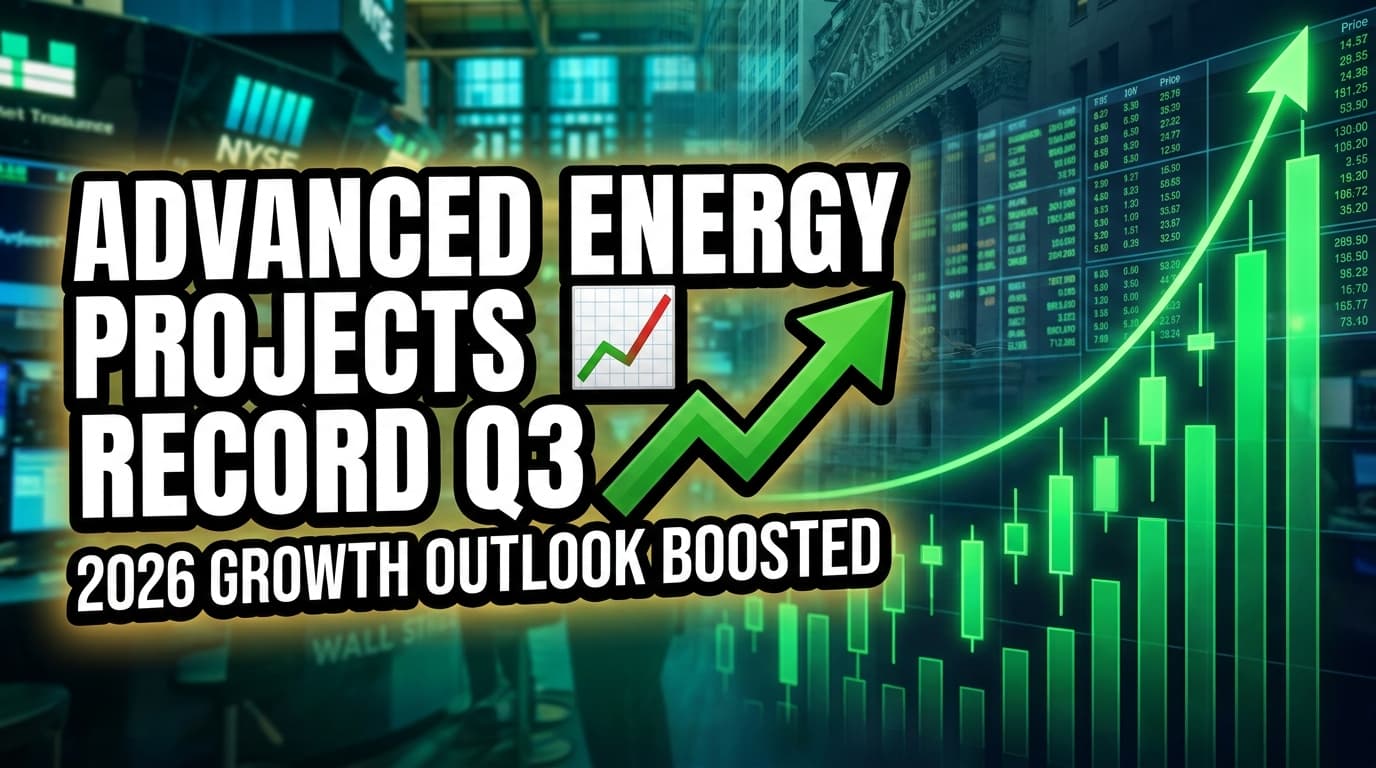 Advanced Energy Projects Record Q3 Revenue, Boosts 2026 Growth Outlook