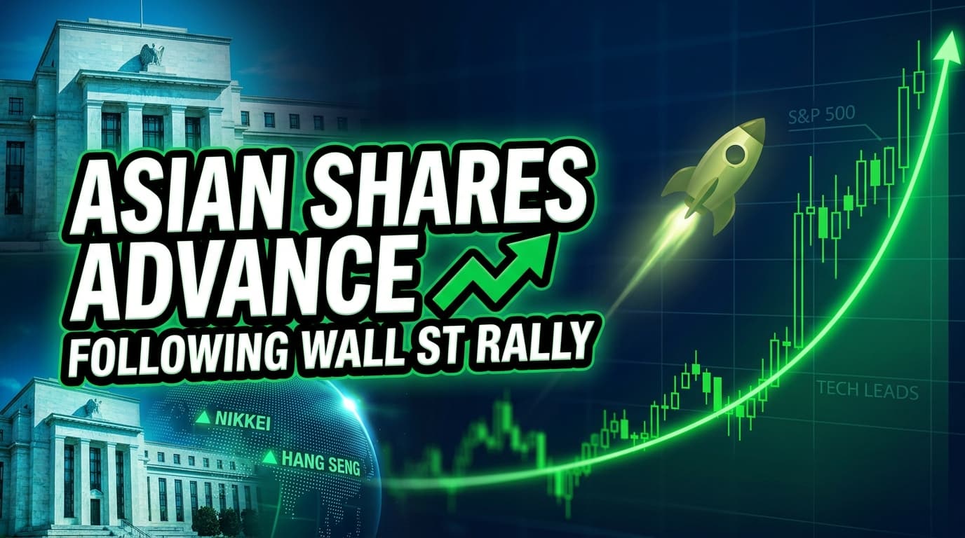 Asian Shares Advance Following Wall Street Tech-Led Rally