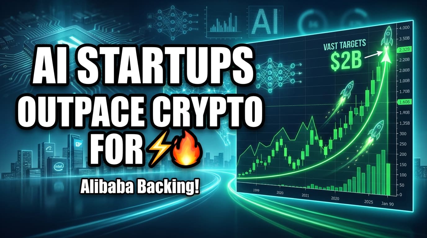 AI Startups Outpace Crypto for Investor Attention, Vast Targets $2B Valuation with Alibaba Backing