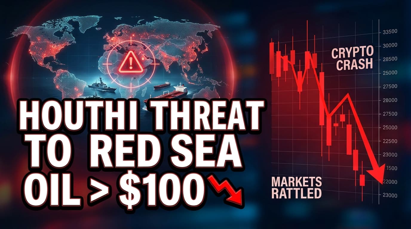 Houthi Threat to Red Sea Shipping Drives Oil Above $100, Rattles Crypto Markets