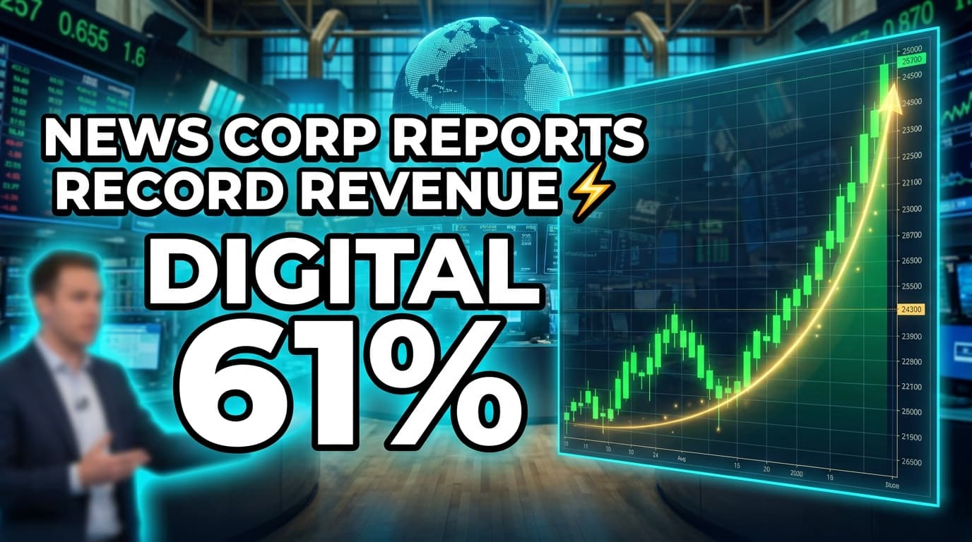 News Corp Reports Record Revenue as Digital Contributes 61%, Advertising Share Declines