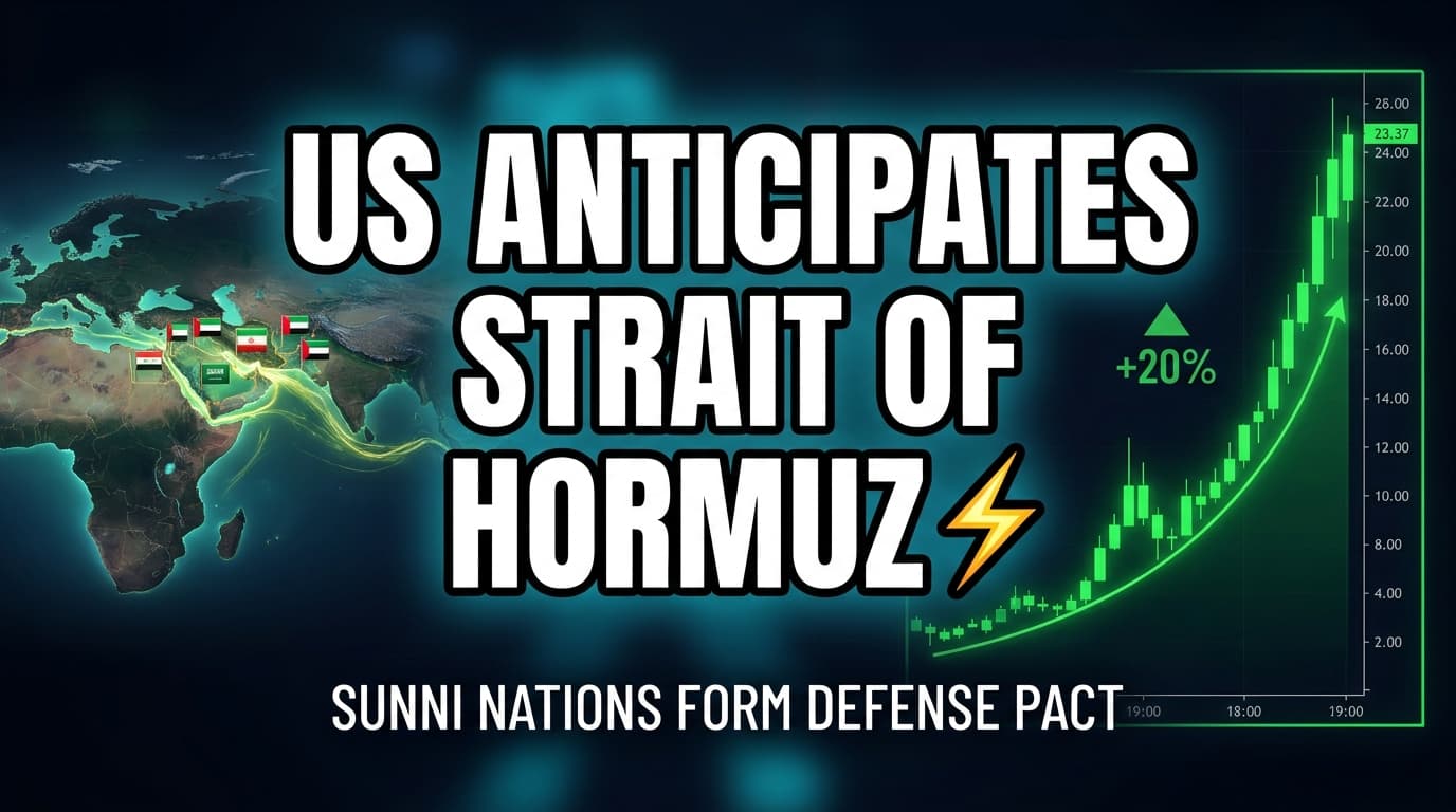 US Anticipates Strait of Hormuz Deal; Sunni Nations Form Defense Pact