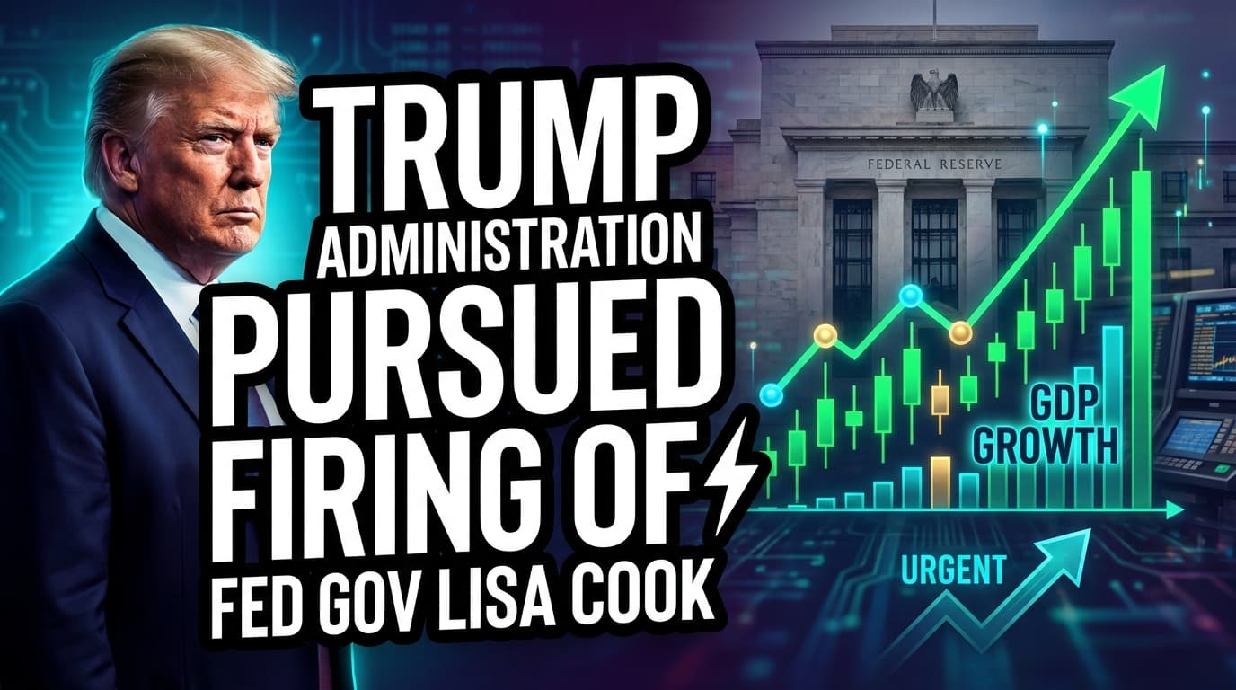 Trump Administration Pursued Firing of Fed Governor Lisa Cook