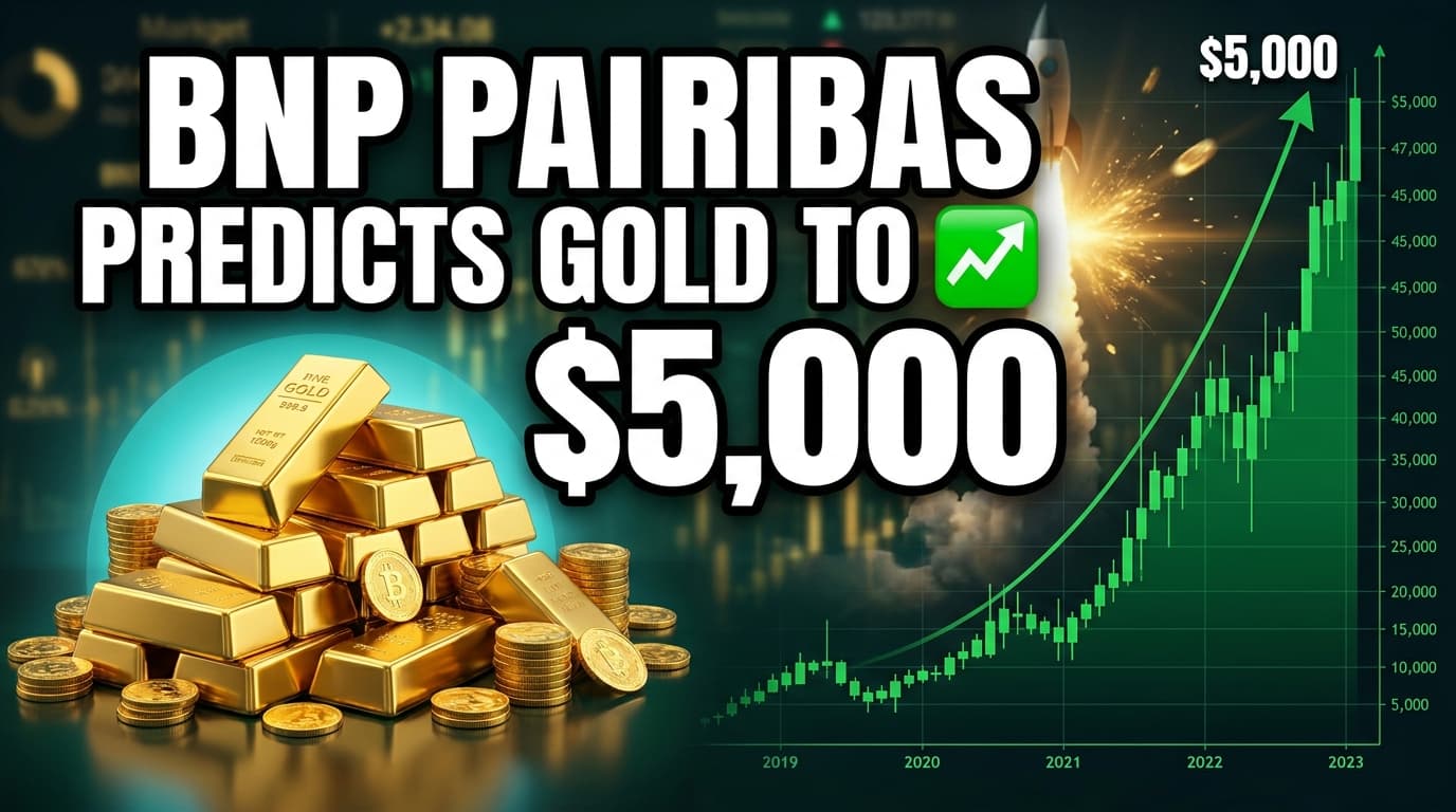 BNP Paribas Predicts Gold to Reach $5,000 on Dollar Weakness