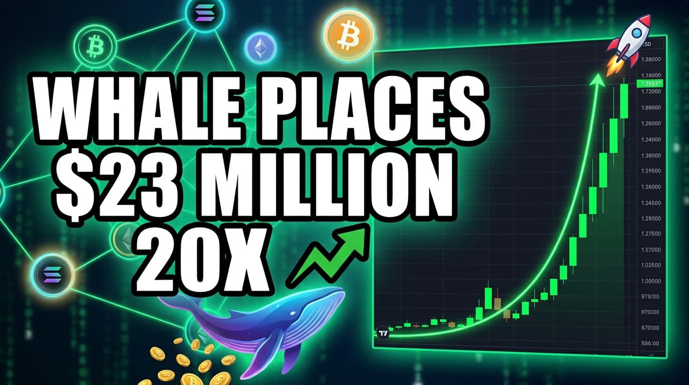 Whale Places $23 Million 20x Leveraged Long Bet on Solana