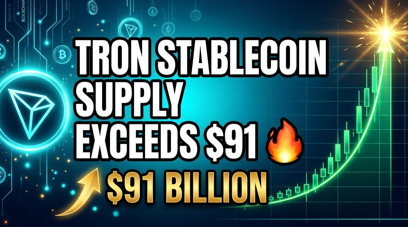 Tron Stablecoin Supply Exceeds $91 Billion After $2 Billion July Inflow