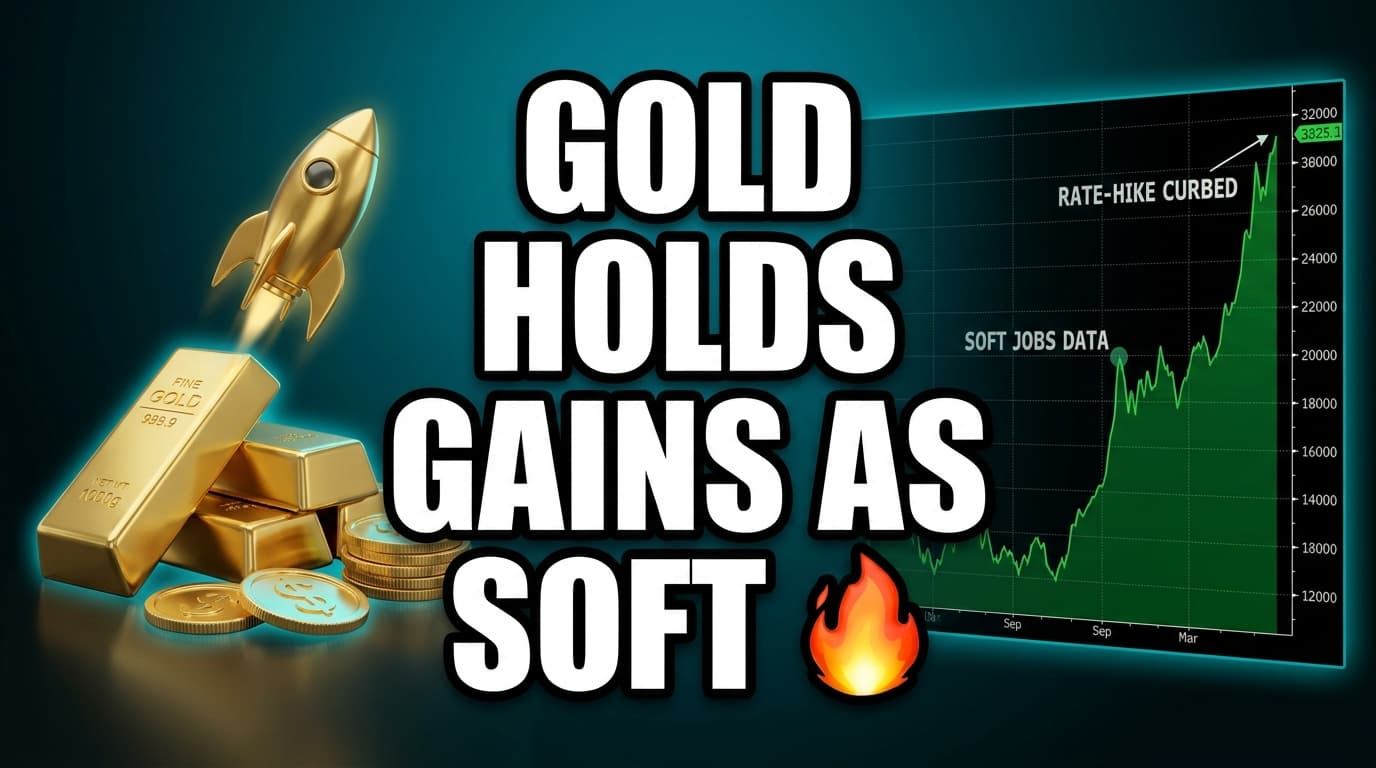 Gold Holds Gains as Soft US Jobs Data Curbs Rate-Hike Expectations