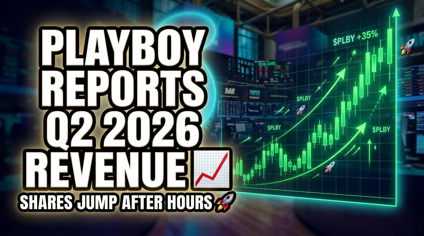 Playboy Reports Q2 2026 Revenue Beat, Shares Jump After Hours