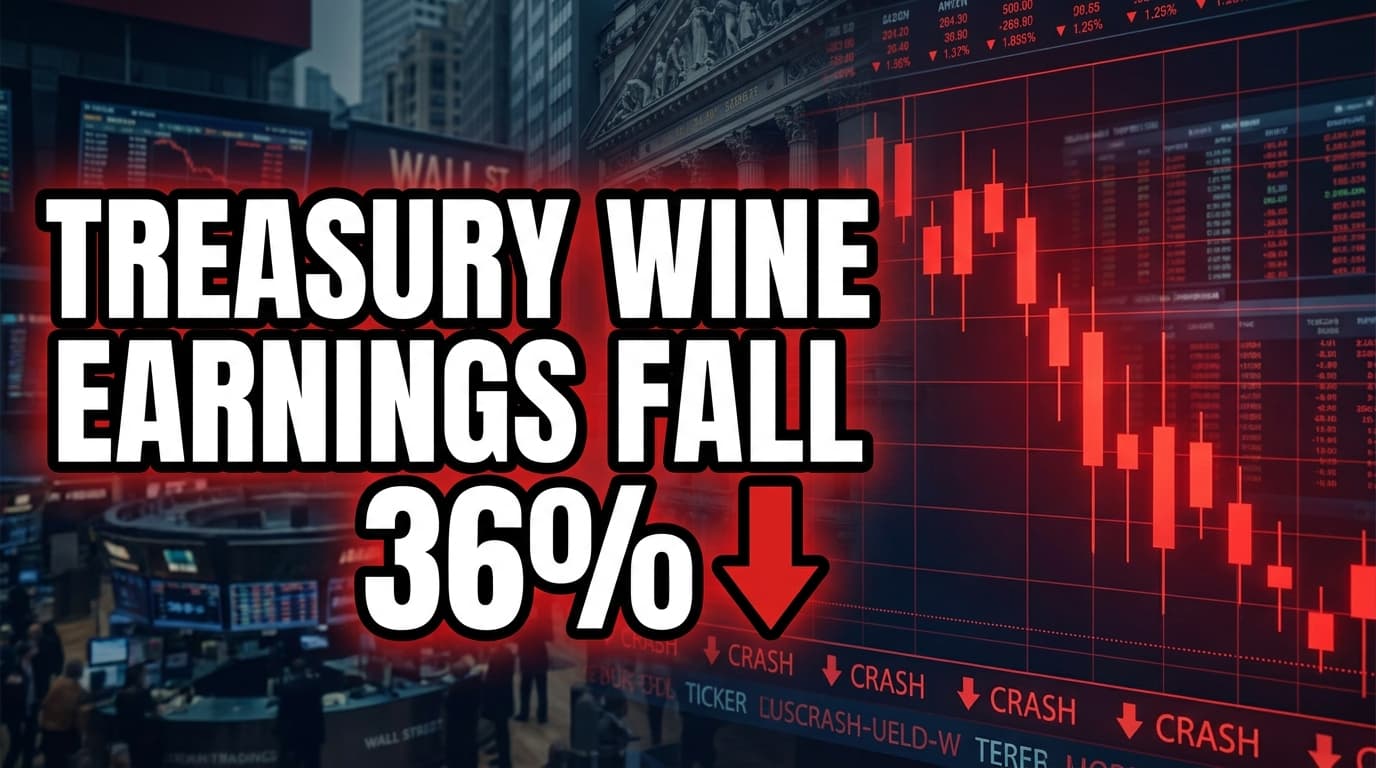 Treasury Wine Earnings Fall 36% Amid Global Alcohol Downturn