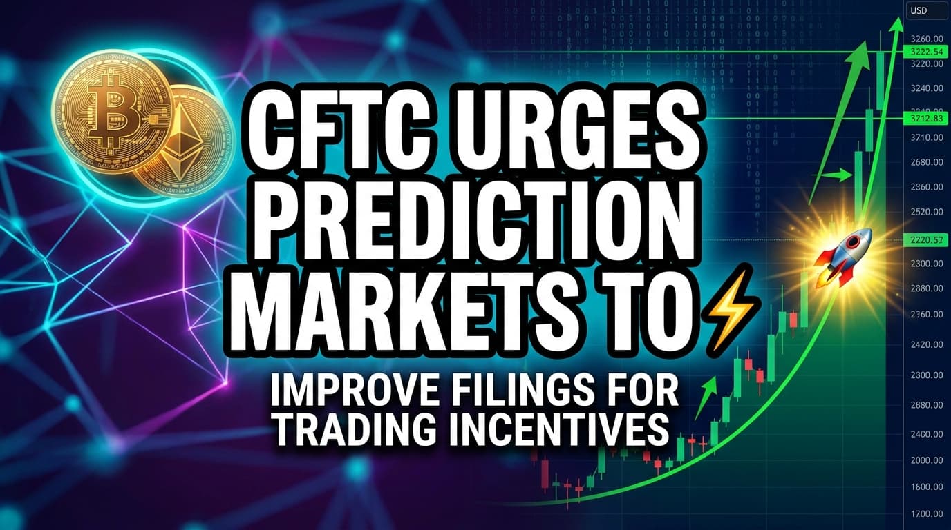 CFTC Urges Prediction Markets to Improve Filings for Trading Incentives
