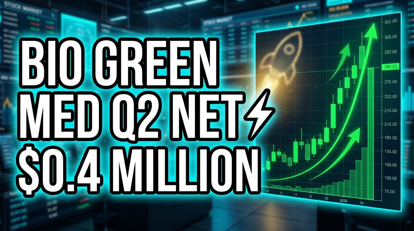 Bio Green Med Q2 Net Loss Narrows to $0.4 Million