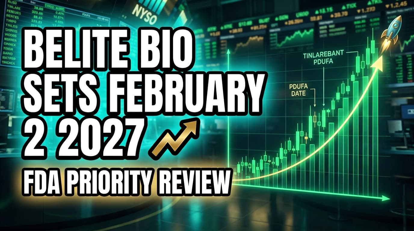 Belite Bio Sets February 2027 PDUFA Date for Tinlarebant After FDA Priority Review
