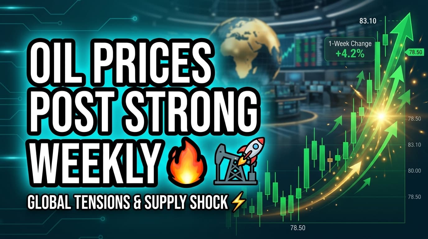 Oil Prices Post Strong Weekly Gain Amid Stalled Middle East Peace Efforts